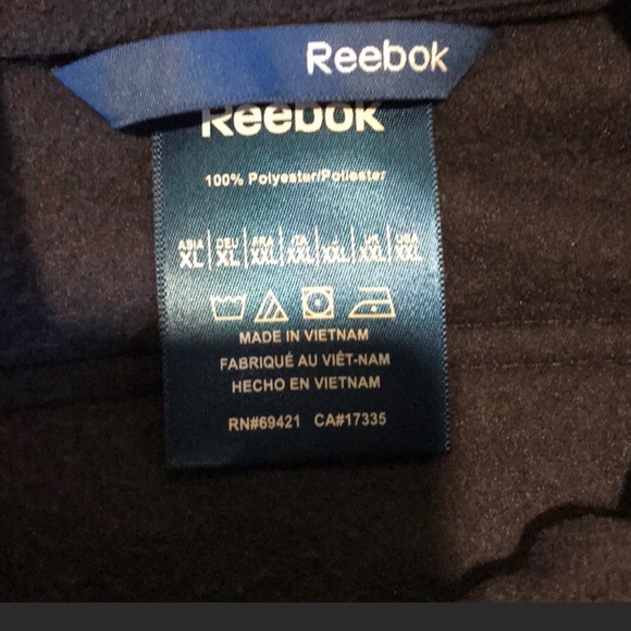 Men’s Reebok Full Zip Shell Jacket - Picture 3 of 3